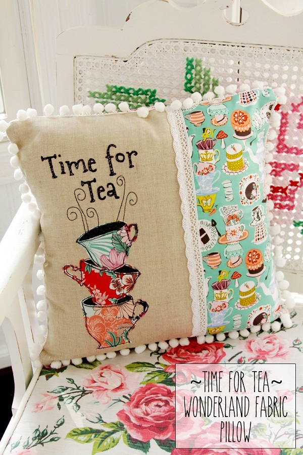 Free pattern: Time for Tea pillow