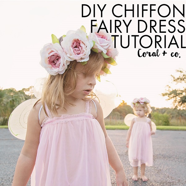 Tutorial: Chiffon fairy dress for little girls