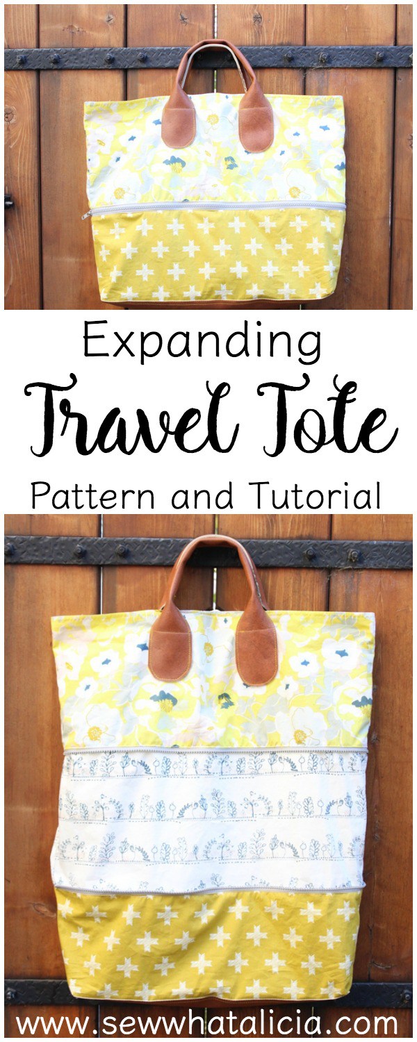 Tutorial: Expandable travel tote bag