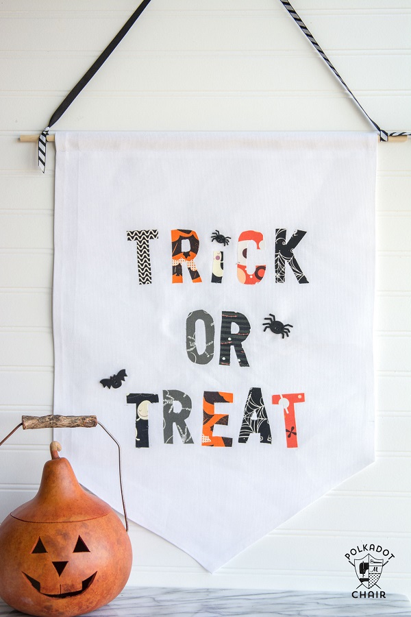 Tutorial: Easy Halloween trick or treat banner