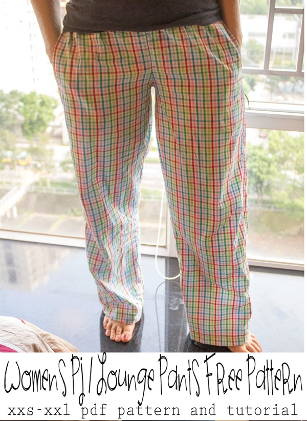 Free pattern: Women pajama lounge pants