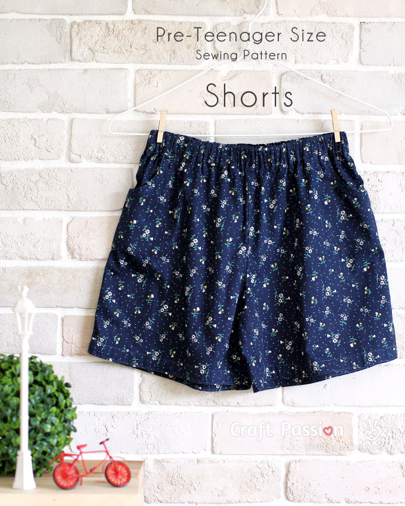 Free pattern: Shorts for tweens