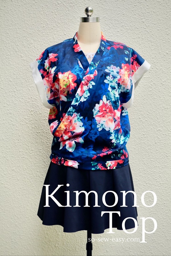 Free pattern: Loose fit kimono top