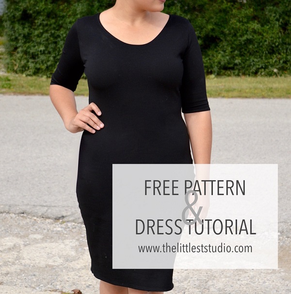 Free pattern: Fitted knit dress