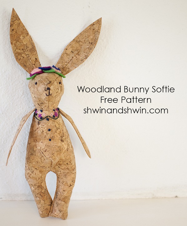 Free pattern: Woodland bunny softie