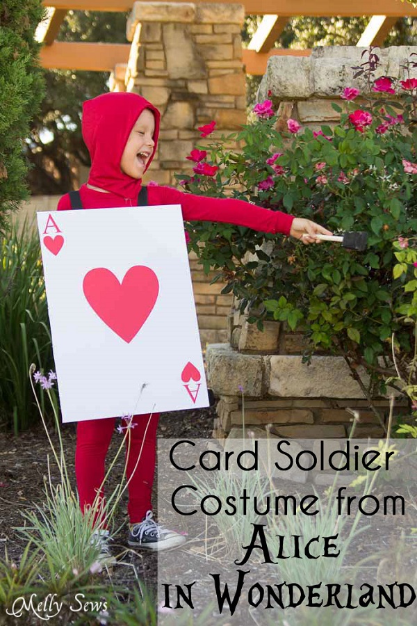 Tutorial: Alice in Wonderland card soldier costume