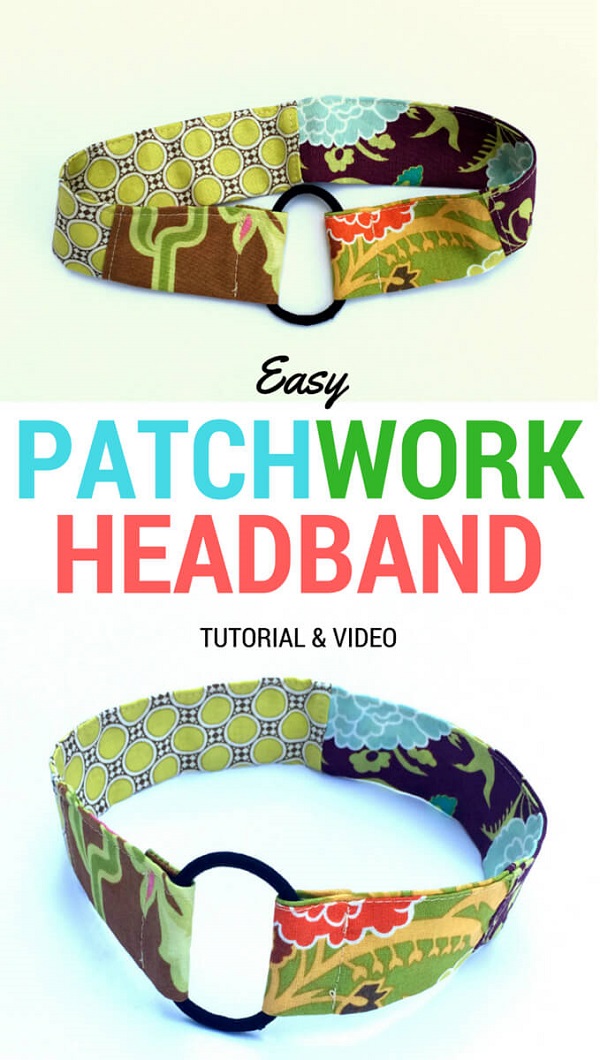 Tutorial: 10-minute scrap fabric headband