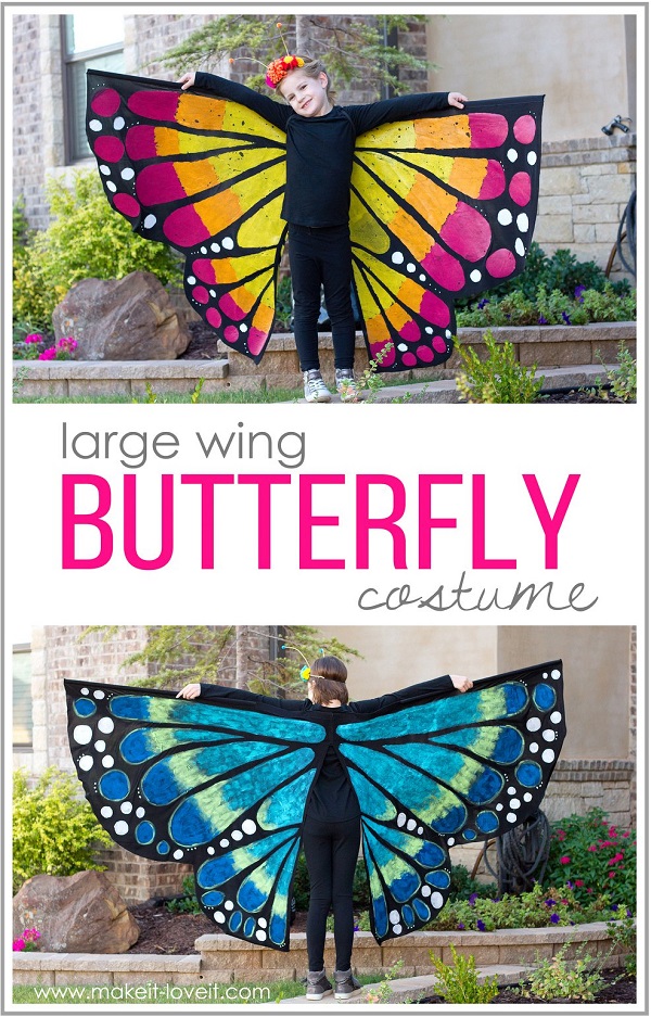 Tutorial: Butterfly costume with extra large wings