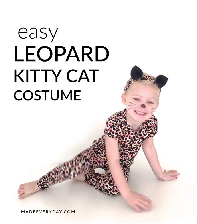 Tutorial: Leopard kitty cat Halloween costume