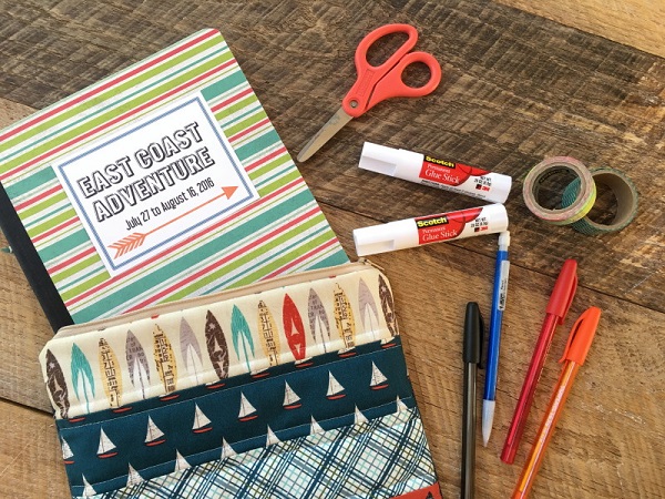 Tutorial: Quilted zip pouch for a composition book