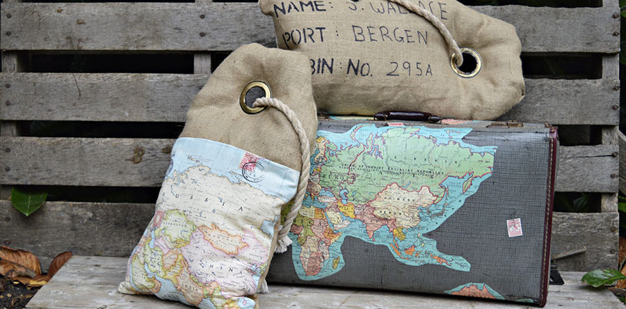 Tutorial: Luggage tag map pillows