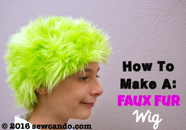 Tutorial: Faux fur wig for a Halloween costume