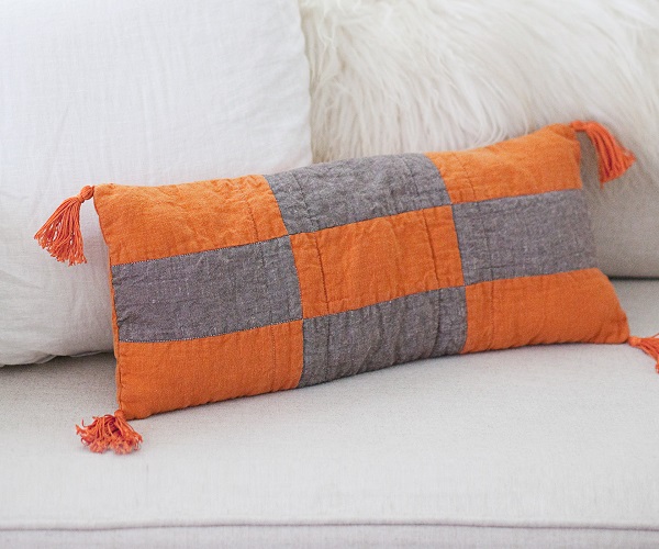 Tutorial: Modern Boho patchwork pillow