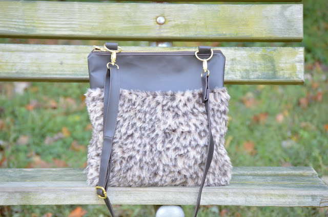 Tutorial: Faux fur cross body bag