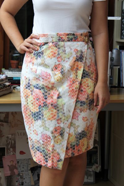 Tutorial: Faux wrap pencil skirt