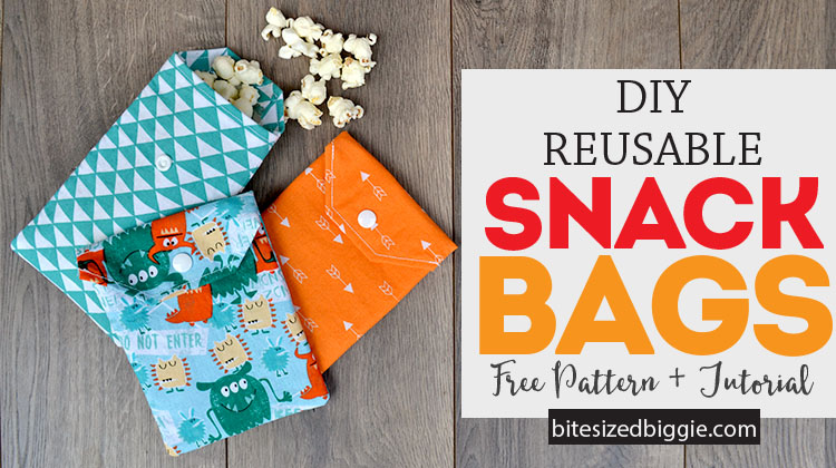 Tutorial: Reusable fabric snack bags