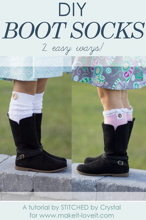 Tutorial: 2 easy ways to make boot socks