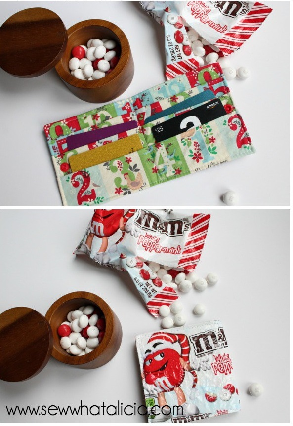 Tutorial: Candy wrapper gift card wallet