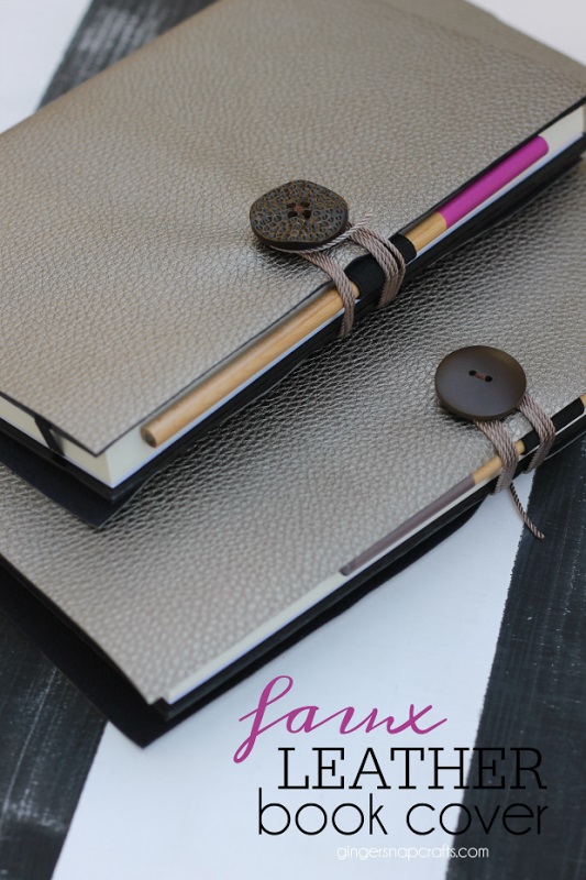 Tutorial: Faux leather book cover