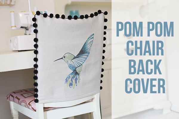 Tutorial: Easy pom pom chair back covers