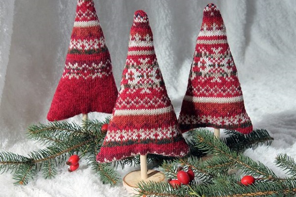 Tutorial: Cozy sweater Christmas trees