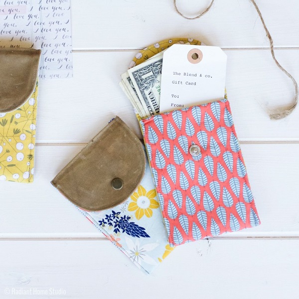 Tutorial: Waxed canvas gift pouch