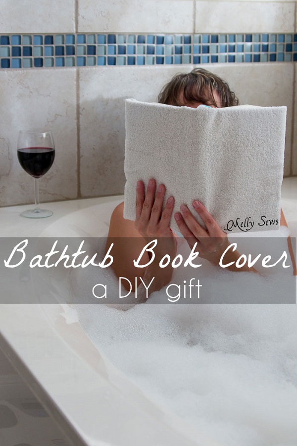 Tutorial: Terry cloth book cover for the bathtub