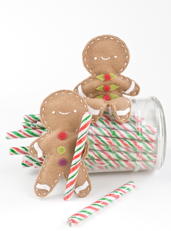 Tutorial: Posable felt gingerbread man