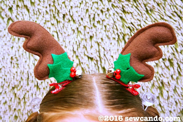 Tutorial: Reindeer antler hair clips