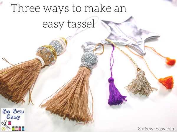 Tutorial: Three easy ways to make a tassel