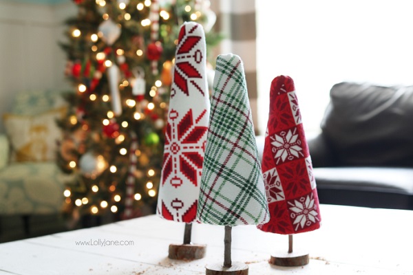 Tutorial: No-sew ugly Christmas sweater trees