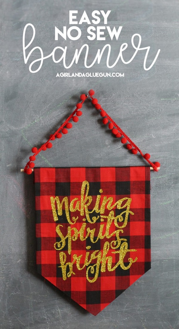 Tutorial: No-sew festive holiday banner