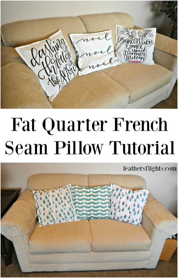 Tutorial: Easy French seam pillows