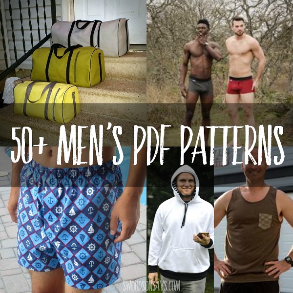 50 PDF sewing patterns for men