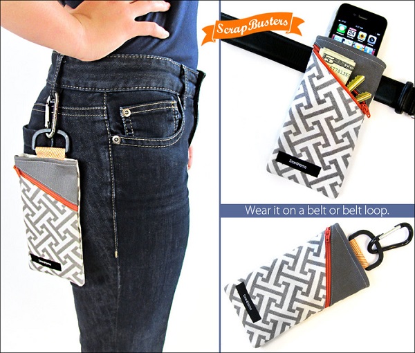 Tutorial: Phone pouch for your belt or purse 