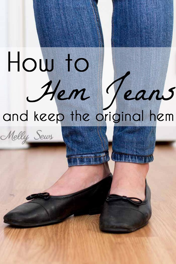 Tutorial: Shorten your jeans but keep the original hem