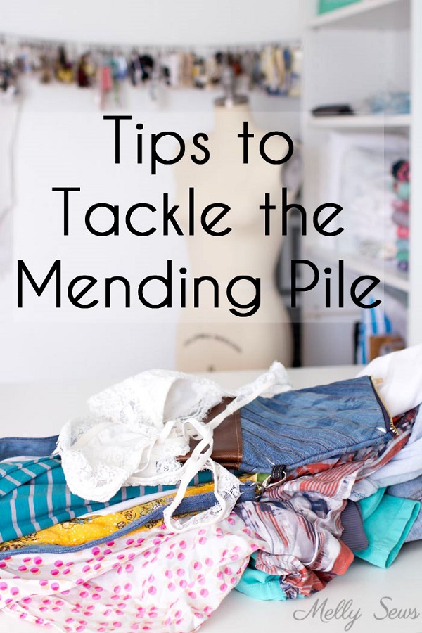 Tips for tackling your mending pile