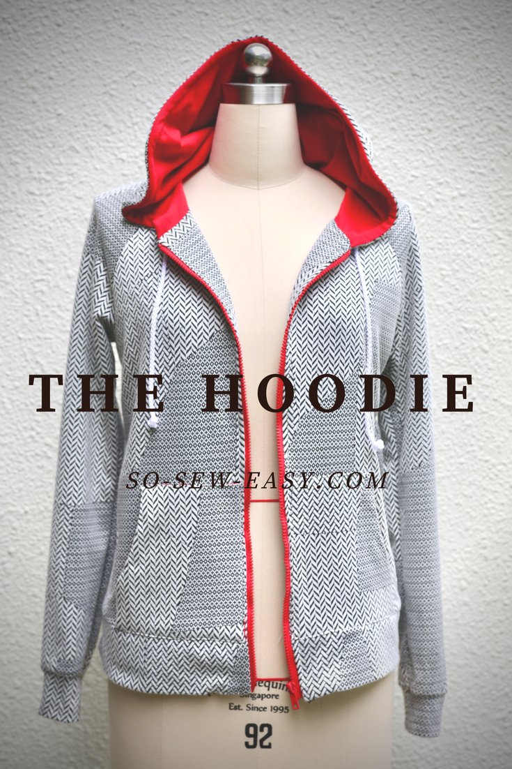 Free pattern: Women's zip front hoodie