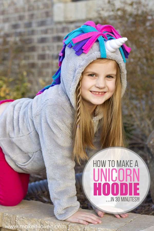 Tutorial: Easy unicorn hoodie