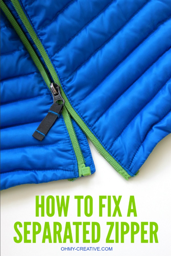 Tutorial: Easy fix for a stuck separating zipper 