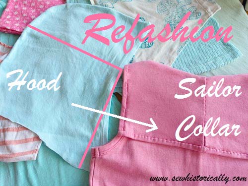 Tutorial: Refashion a hood into a sailor collar