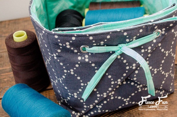 Tutorial: Origami fabric basket organizer