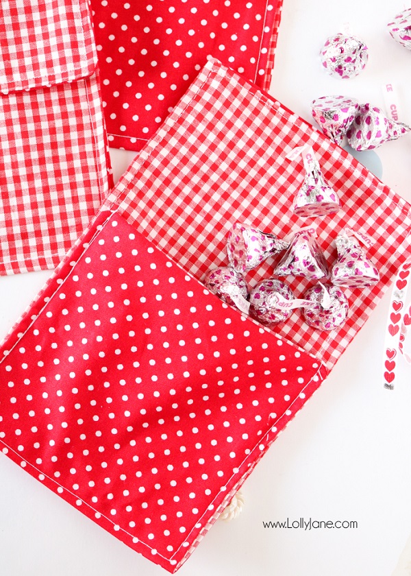 Tutorial: Fabric envelope for a Valentine treat