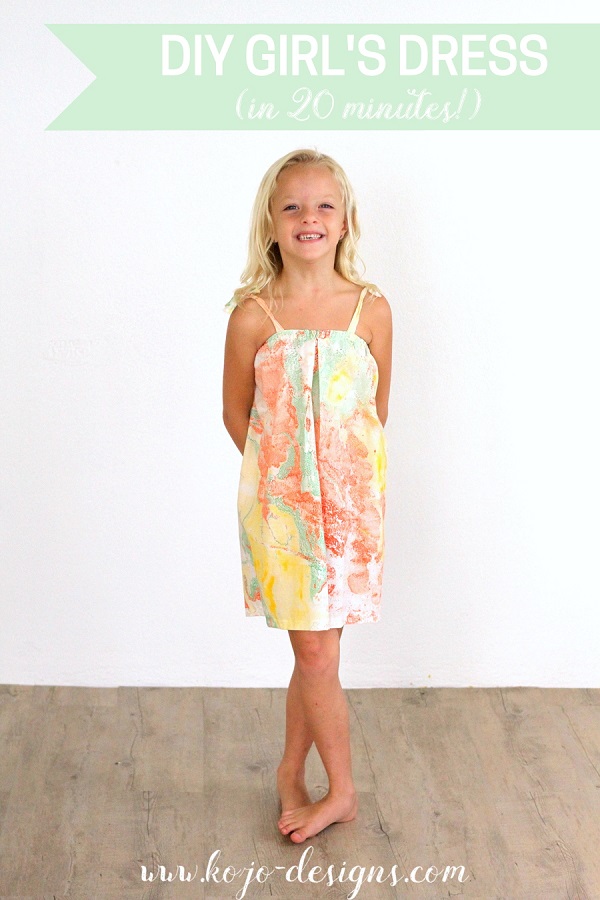 Tutorial: Make a girl's sundress from a tote bag