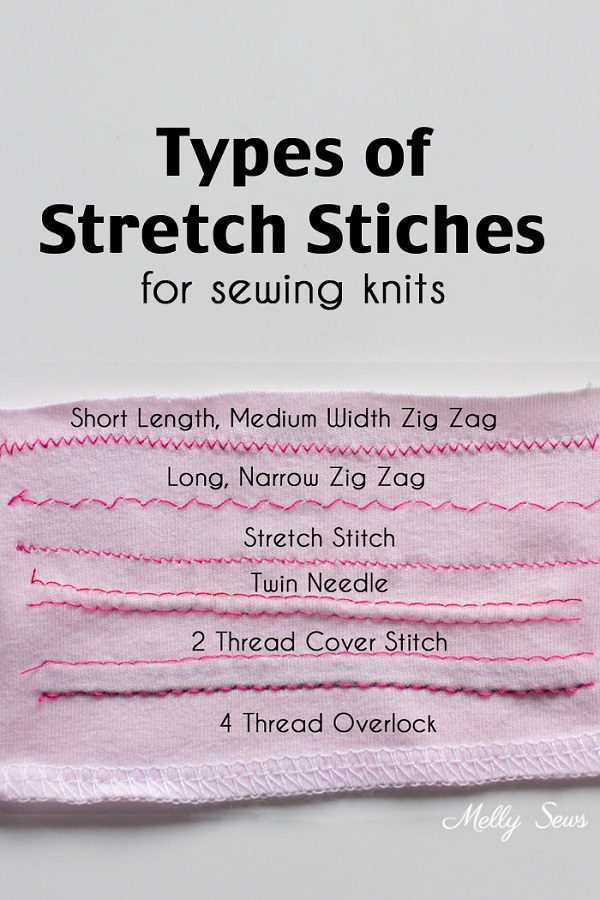 Tutorial: Stretch stitches for sewing knits