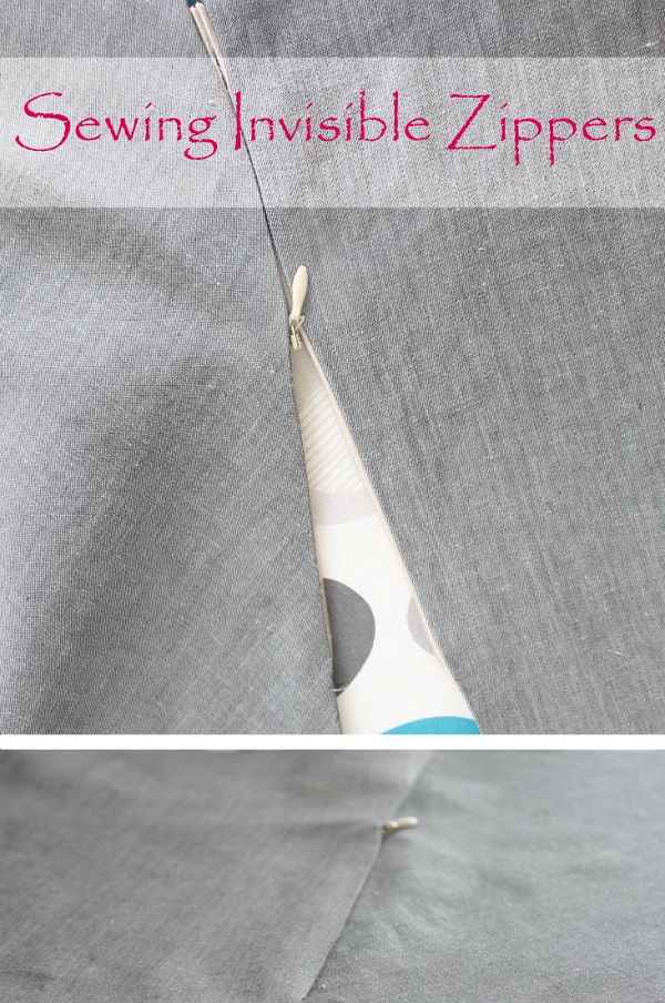 Tutorial: Inserting an invisible zipper