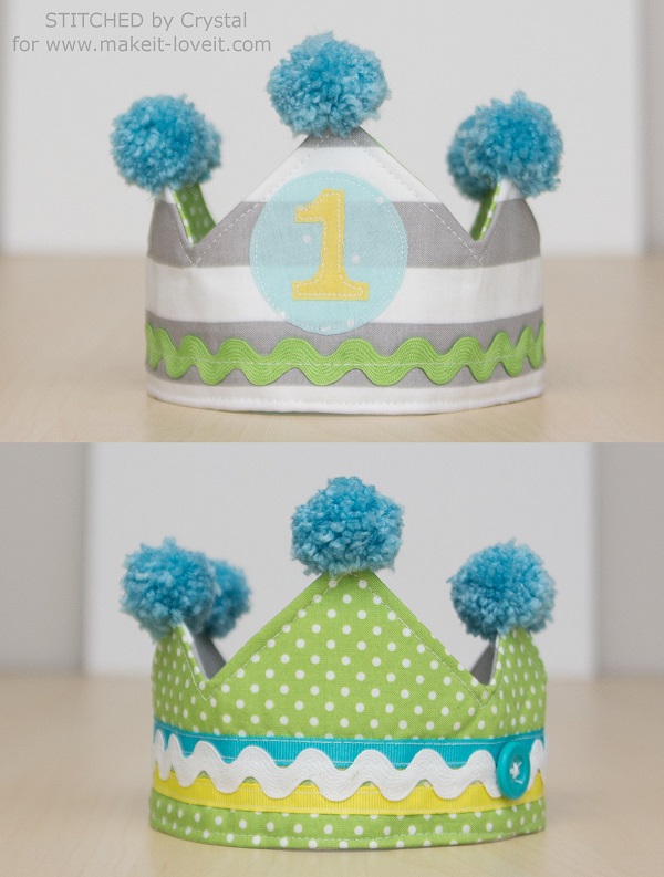 Tutorial: Kids reversible fabric crown