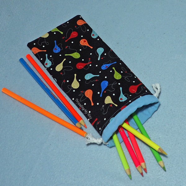 Tutorial: Drawstring pencil case, no zipper needed