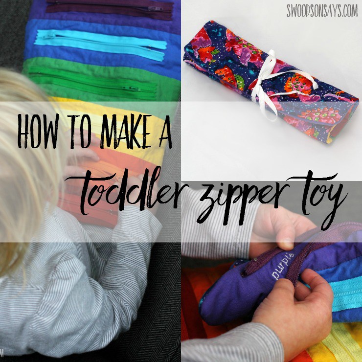 Tutorial: Fabric zippy toy for toddlers