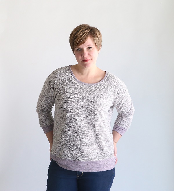 Tutorial: Sew a slouchy sweatshirt, with pattern